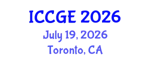 International Conference on Civil and Geological Engineering (ICCGE) July 19, 2026 - Toronto, Canada
