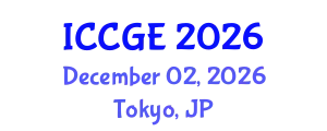 International Conference on Civil and Geological Engineering (ICCGE) December 02, 2026 - Tokyo, Japan