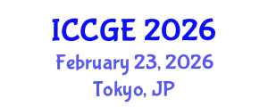 International Conference on Civil and Geological Engineering (ICCGE) February 23, 2026 - Tokyo, Japan