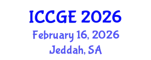 International Conference on Civil and Geological Engineering (ICCGE) February 16, 2026 - Jeddah, Saudi Arabia