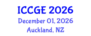 International Conference on Civil and Geological Engineering (ICCGE) December 01, 2026 - Auckland, New Zealand