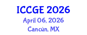 International Conference on Civil and Geological Engineering (ICCGE) April 06, 2026 - Cancún, Mexico