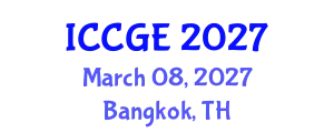International Conference on Civil and Geological Engineering (ICCGE) March 08, 2027 - Bangkok, Thailand