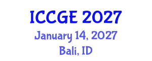 International Conference on Civil and Geological Engineering (ICCGE) January 14, 2027 - Bali, Indonesia