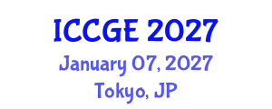 International Conference on Civil and Geological Engineering (ICCGE) January 07, 2027 - Tokyo, Japan