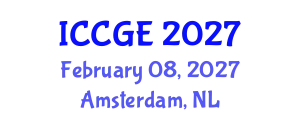International Conference on Civil and Geological Engineering (ICCGE) February 08, 2027 - Amsterdam, Netherlands