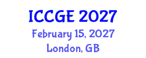 International Conference on Civil and Geological Engineering (ICCGE) February 15, 2027 - London, United Kingdom