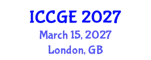 International Conference on Civil and Geological Engineering (ICCGE) March 15, 2027 - London, United Kingdom