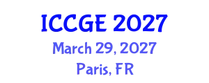 International Conference on Civil and Geological Engineering (ICCGE) March 29, 2027 - Paris, France