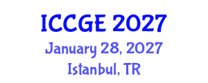 International Conference on Civil and Geological Engineering (ICCGE) January 28, 2027 - Istanbul, Turkey