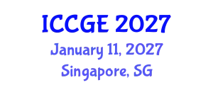 International Conference on Civil and Geological Engineering (ICCGE) January 11, 2027 - Singapore, Singapore