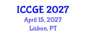 International Conference on Civil and Geological Engineering (ICCGE) April 15, 2027 - Lisbon, Portugal