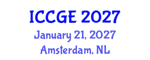 International Conference on Civil and Geological Engineering (ICCGE) January 21, 2027 - Amsterdam, Netherlands