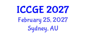 International Conference on Civil and Geological Engineering (ICCGE) February 25, 2027 - Sydney, Australia