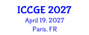 International Conference on Civil and Geological Engineering (ICCGE) April 19, 2027 - Paris, France