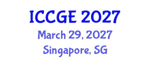 International Conference on Civil and Geological Engineering (ICCGE) March 29, 2027 - Singapore, Singapore