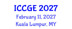 International Conference on Civil and Geological Engineering (ICCGE) February 11, 2027 - Kuala Lumpur, Malaysia