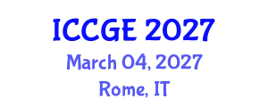 International Conference on Civil and Geological Engineering (ICCGE) March 04, 2027 - Rome, Italy