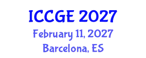 International Conference on Civil and Geological Engineering (ICCGE) February 11, 2027 - Barcelona, Spain
