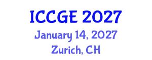 International Conference on Civil and Geological Engineering (ICCGE) January 14, 2027 - Zurich, Switzerland
