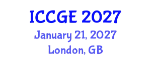 International Conference on Civil and Geological Engineering (ICCGE) January 21, 2027 - London, United Kingdom