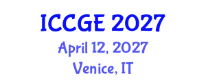 International Conference on Civil and Geological Engineering (ICCGE) April 12, 2027 - Venice, Italy