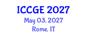 International Conference on Civil and Geological Engineering (ICCGE) May 03, 2027 - Rome, Italy