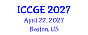 International Conference on Civil and Geological Engineering (ICCGE) April 22, 2027 - Boston, United States