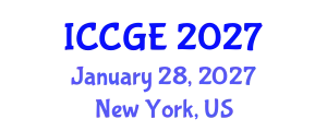 International Conference on Civil and Geological Engineering (ICCGE) January 28, 2027 - New York, United States