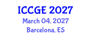 International Conference on Civil and Geological Engineering (ICCGE) March 04, 2027 - Barcelona, Spain