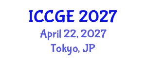 International Conference on Civil and Geological Engineering (ICCGE) April 22, 2027 - Tokyo, Japan