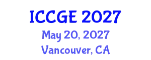 International Conference on Civil and Geological Engineering (ICCGE) May 20, 2027 - Vancouver, Canada