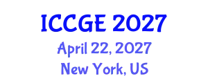 International Conference on Civil and Geological Engineering (ICCGE) April 22, 2027 - New York, United States