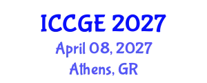 International Conference on Civil and Geological Engineering (ICCGE) April 08, 2027 - Athens, Greece