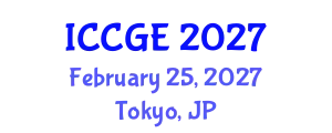 International Conference on Civil and Geological Engineering (ICCGE) February 25, 2027 - Tokyo, Japan