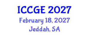 International Conference on Civil and Geological Engineering (ICCGE) February 18, 2027 - Jeddah, Saudi Arabia