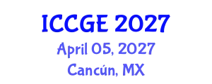 International Conference on Civil and Geological Engineering (ICCGE) April 05, 2027 - Cancún, Mexico