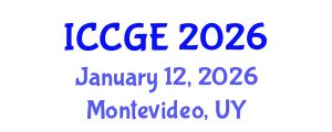 International Conference on Civil and Geological Engineering (ICCGE) January 12, 2026 - Montevideo, Uruguay
