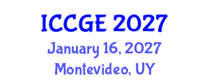 International Conference on Civil and Geological Engineering (ICCGE) January 16, 2027 - Montevideo, Uruguay