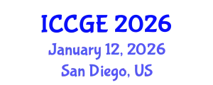 International Conference on Civil and Geological Engineering (ICCGE) January 12, 2026 - San Diego, United States