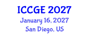 International Conference on Civil and Geological Engineering (ICCGE) January 16, 2027 - San Diego, United States