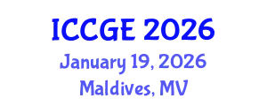 International Conference on Civil and Geological Engineering (ICCGE) January 19, 2026 - Maldives, Maldives