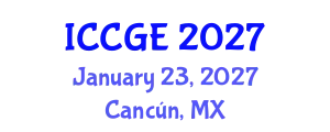 International Conference on Civil and Geological Engineering (ICCGE) January 23, 2027 - Cancún, Mexico