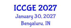 International Conference on Civil and Geological Engineering (ICCGE) January 30, 2027 - Bengaluru, India
