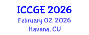 International Conference on Civil and Geological Engineering (ICCGE) February 02, 2026 - Havana, Cuba
