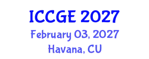 International Conference on Civil and Geological Engineering (ICCGE) February 03, 2027 - Havana, Cuba