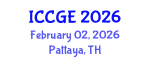 International Conference on Civil and Geological Engineering (ICCGE) February 02, 2026 - Pattaya, Thailand