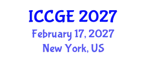International Conference on Civil and Geological Engineering (ICCGE) February 17, 2027 - New York, United States