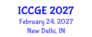 International Conference on Civil and Geological Engineering (ICCGE) February 24, 2027 - New Delhi, India
