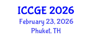 International Conference on Civil and Geological Engineering (ICCGE) February 23, 2026 - Phuket, Thailand